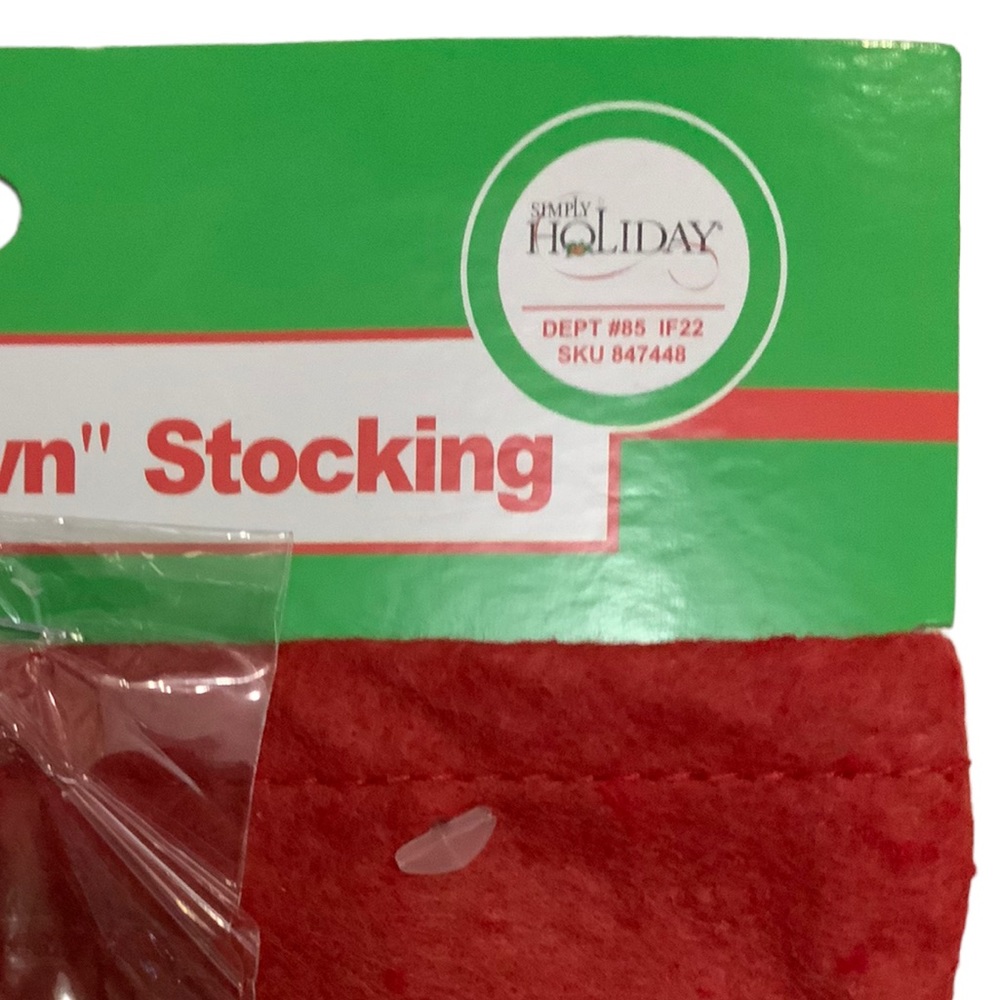 Christmas Stocking Color Your Own Stocking Kit With Fabric Markers 17 inches - Picture 6 of 14